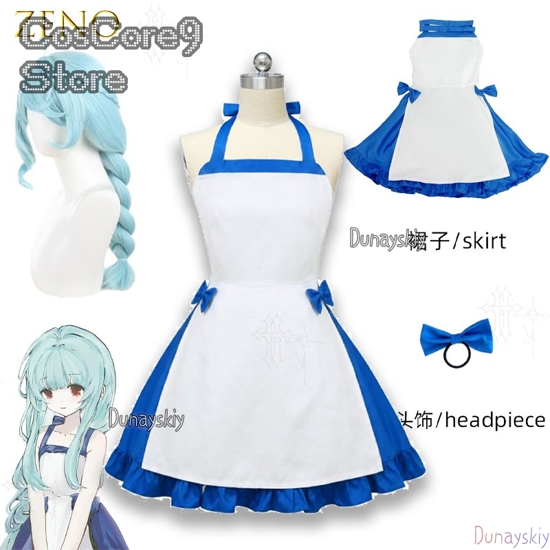 Zenos Anime Cosplay - Robe de personnage bleue Zeno, tenue