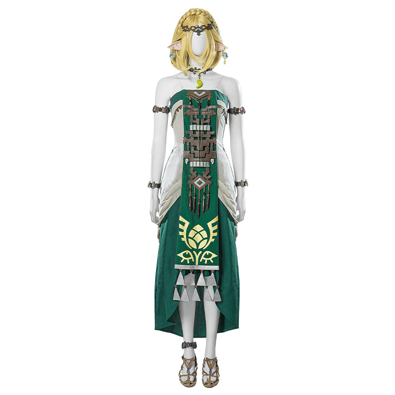 Robe de princesse verte Zelda, - Anime Cosplay Dress For Women avis et prix