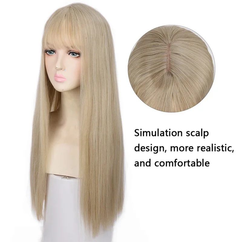 Perruque synthétique longue et - Cosplay Anime Black Hair avis et prix