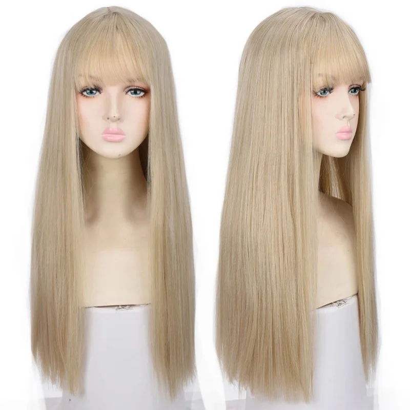Perruque synthétique longue et - Cosplay Anime Black Hair avis et prix