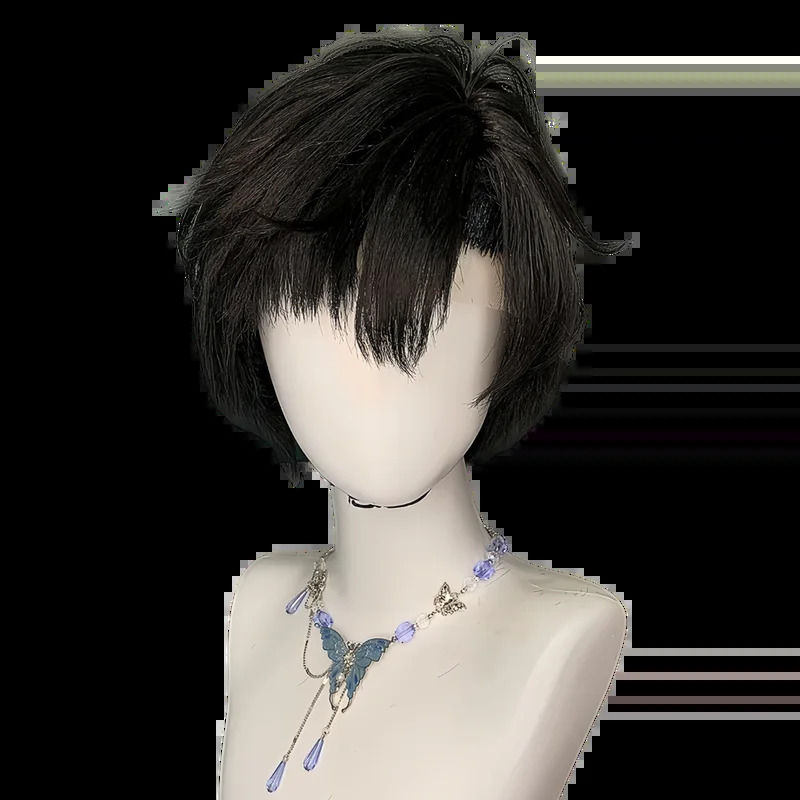 CyAlien Stage Ivan perruque An - Cosplay Anime Black Hair avis et prix