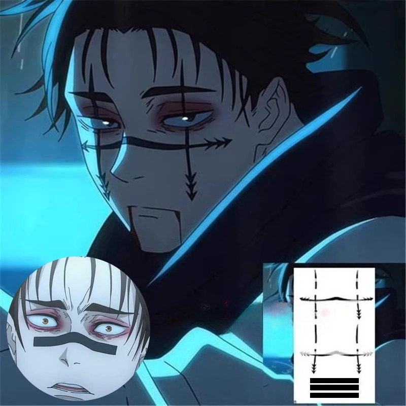 Autocollant de tatouage Choso, - Anime Cosplay Jujutsu avis et prix